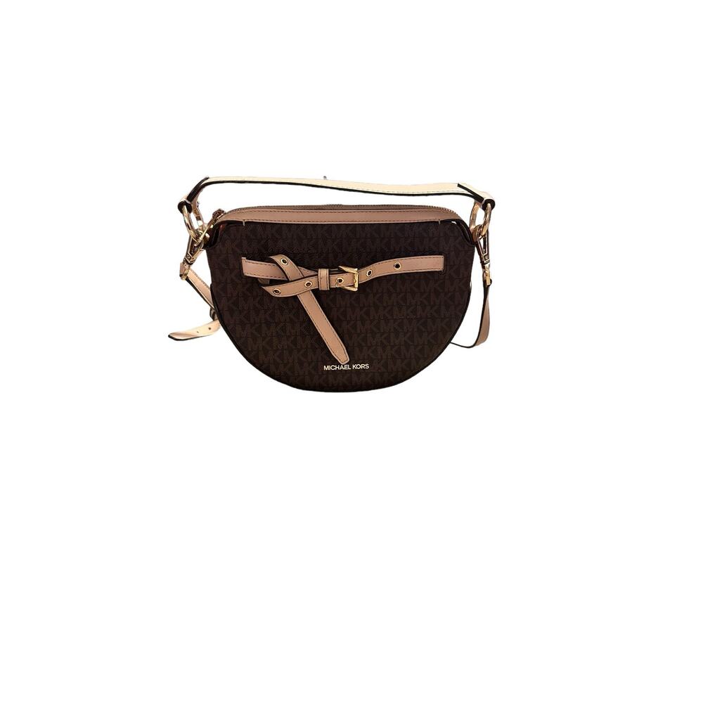 Michael Kors Emilia Medium Logo Shoulder Bag Adjustable Strap - Picture 3 of 9